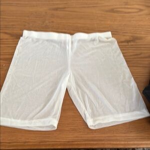 Bglittz White Mesh Shorts (M/L)
